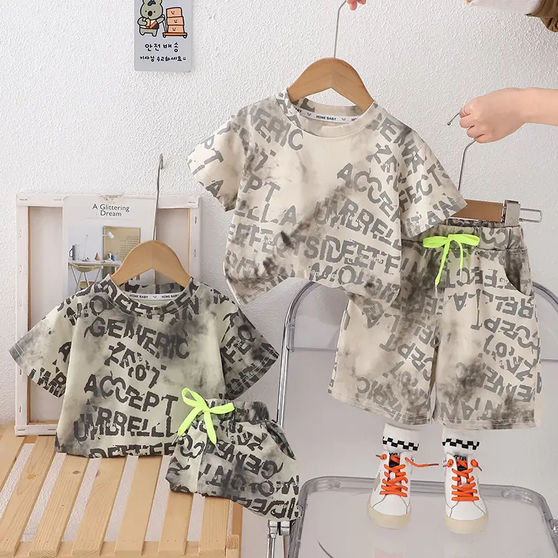 Boys Baby Letter T-Shirt Suit Summer 2025 — feature 1