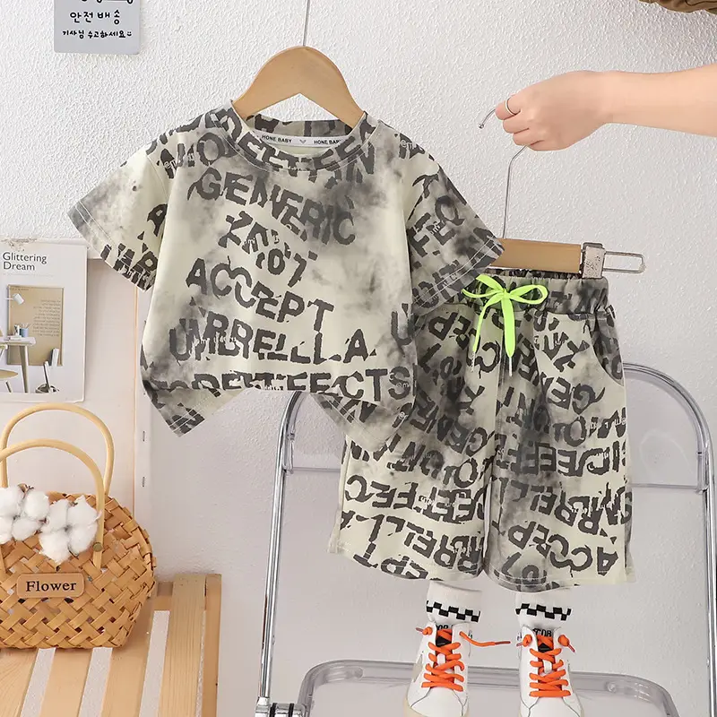 Boys Baby Letter T-Shirt Suit Summer 2025 — feature 3