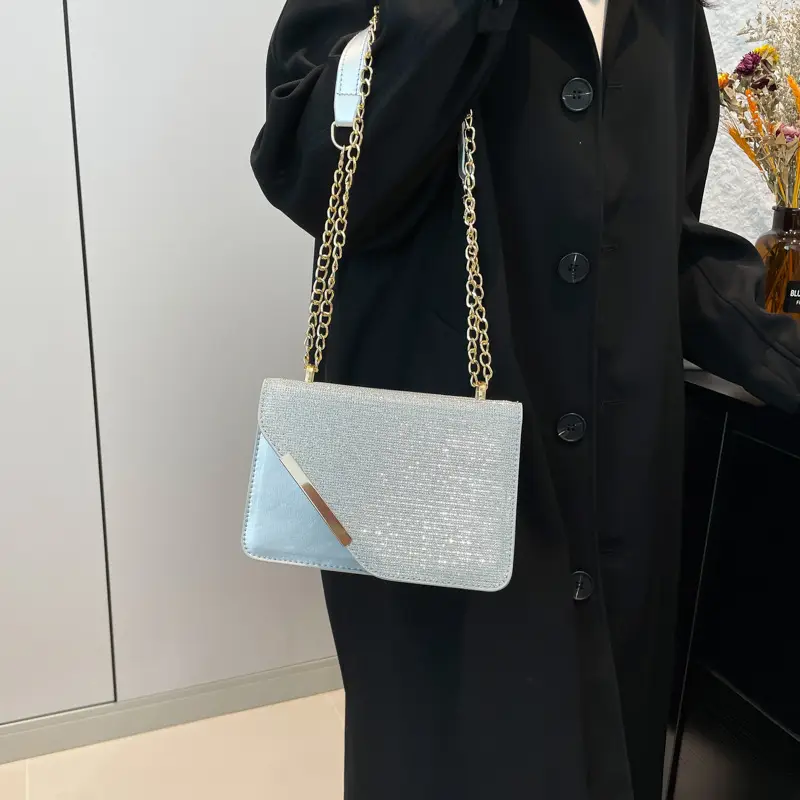 Black Chain Shoulder Bag Women 2025 Spring Summer - Image 6