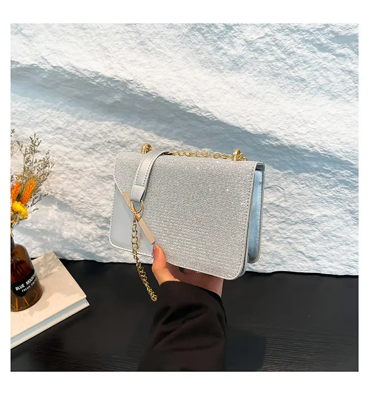 Black Chain Shoulder Bag Women 2025 Spring Summer - Image 3