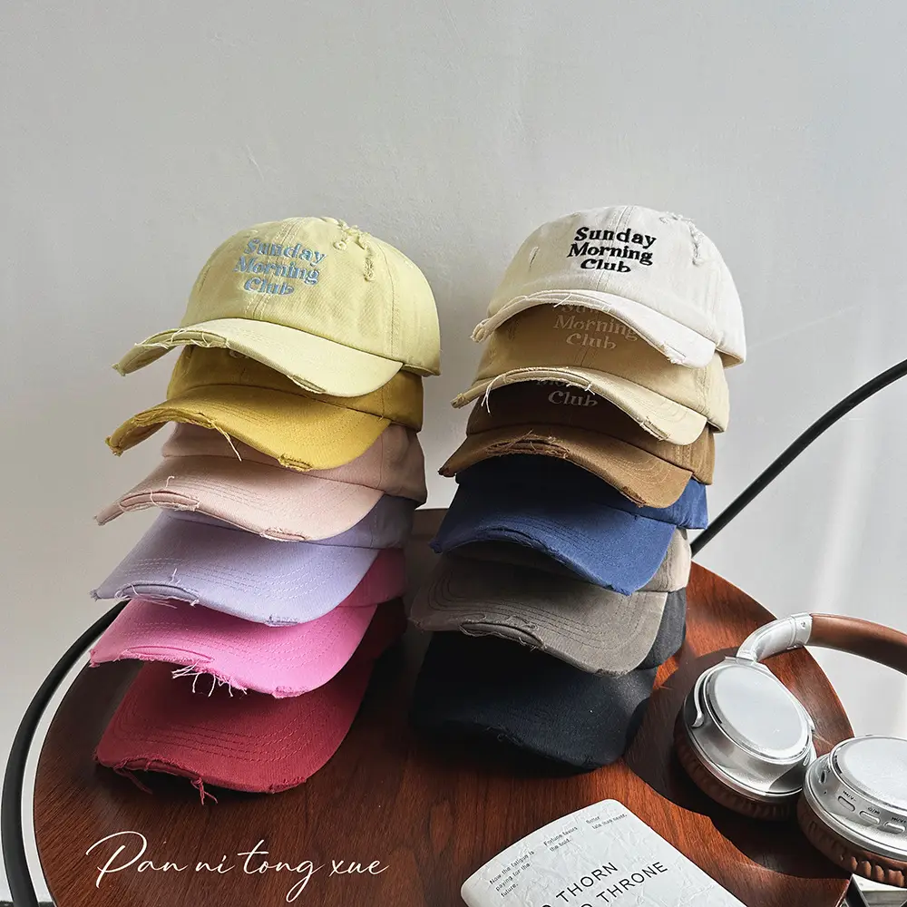 Sunday Morning Club Baseball Cap Red White Black - Image 14