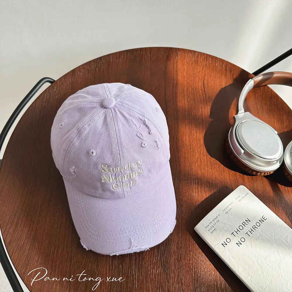 Sunday Morning Club Baseball Cap Red White Black - Image 12