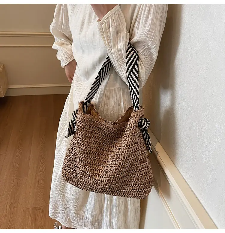 2025 Straw Tote Bag Women Casual Shoulder Bag Large Capacity — feature 28