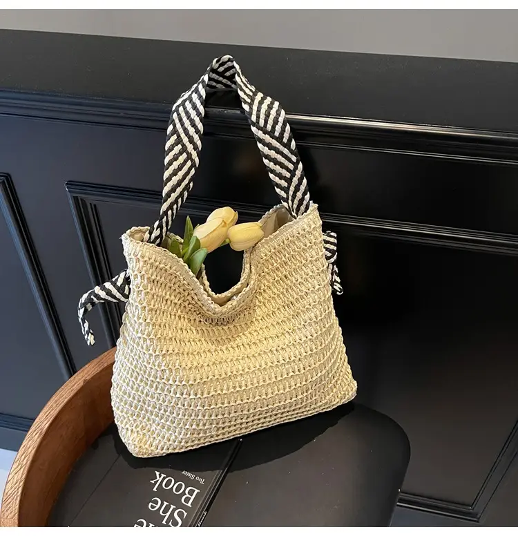 2025 Straw Tote Bag Women Casual Shoulder Bag Large Capacity — feature 33