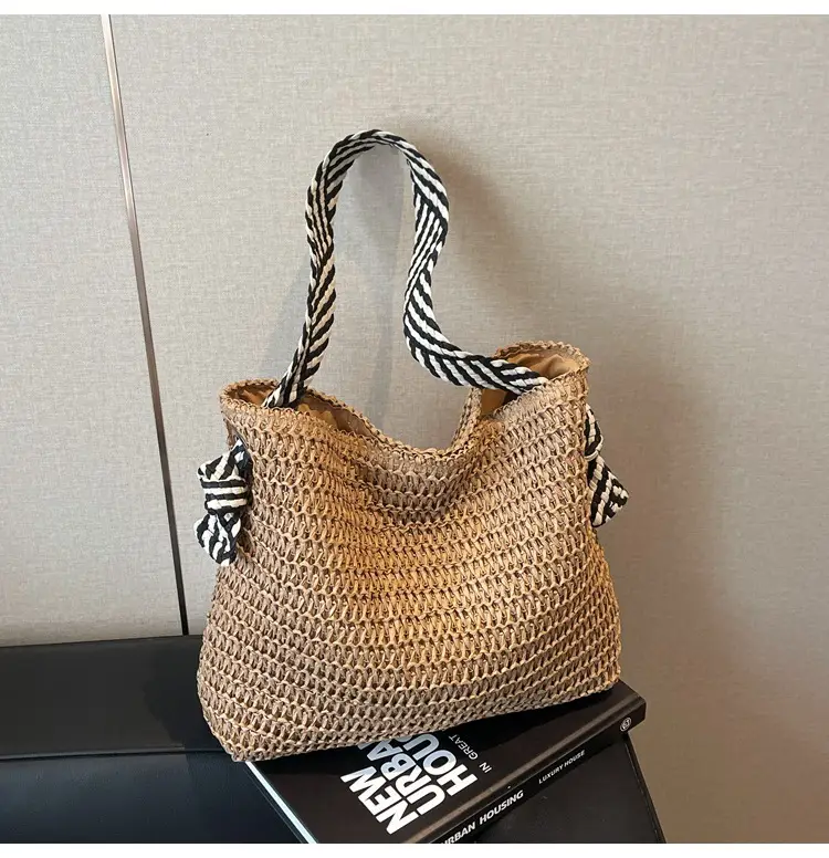2025 Straw Tote Bag Women Casual Shoulder Bag Large Capacity — feature 36