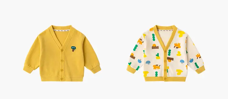 Dudu's Yellow Cardigan for Boys Spring Outfit — feature 13