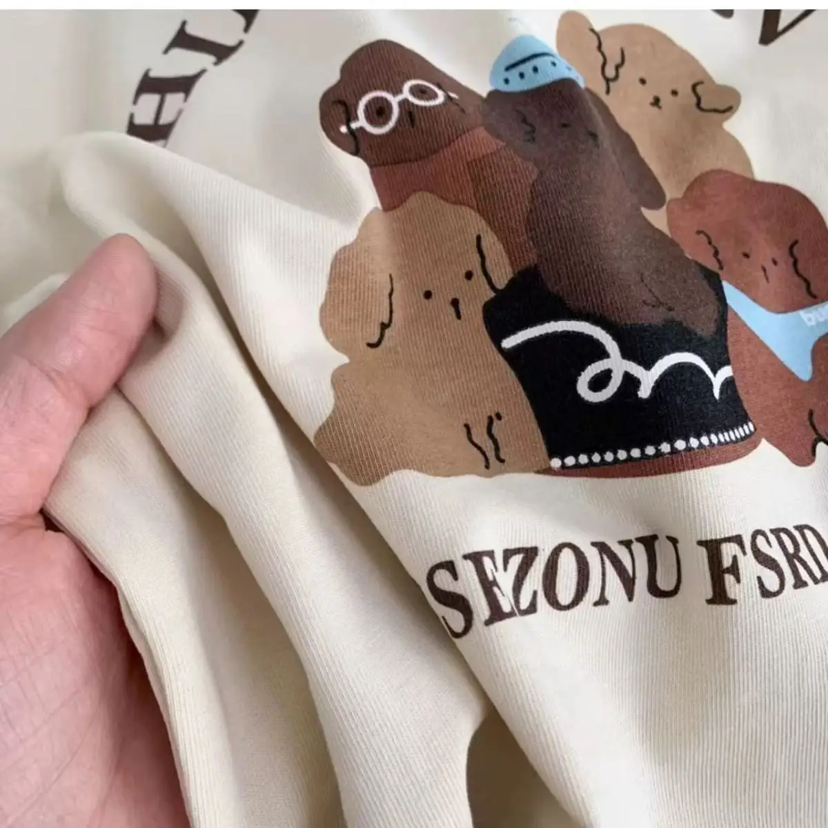 Kids Cartoon Long Sleeve T-Shirt Cream 2025 — feature 6