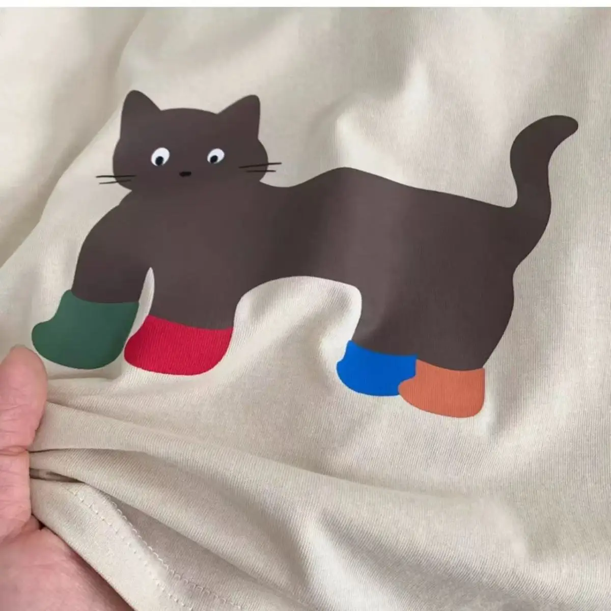 Kids Cartoon Long Sleeve T-Shirt Cream 2025 — feature 9