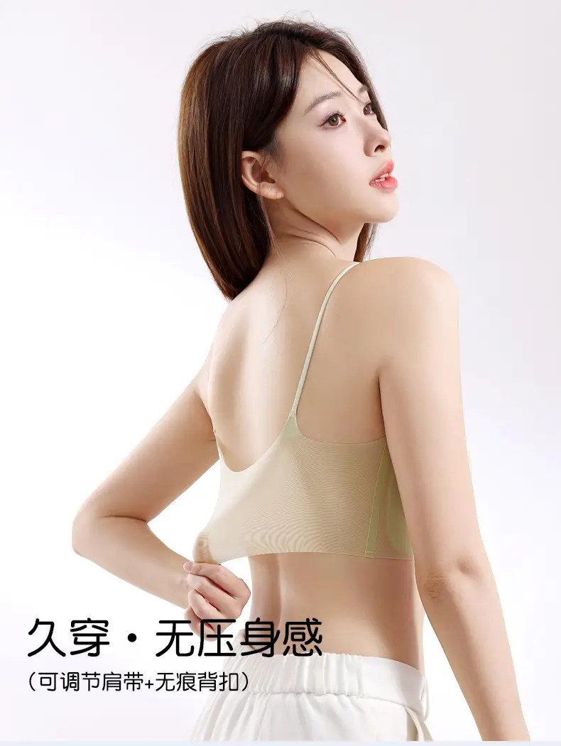 New Summer Soft Support Underwear Women's Gather-up Anti-sagging Bra No-mark No-rims Comfortable Thin Breathable Bra — feature 12