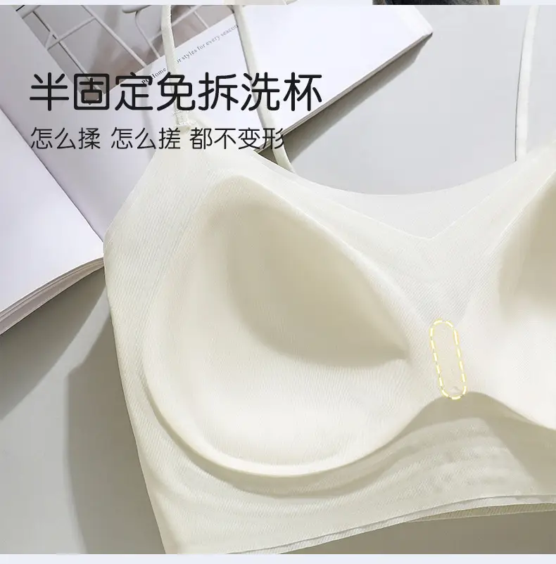 New Summer Soft Support Underwear Women's Gather-up Anti-sagging Bra No-mark No-rims Comfortable Thin Breathable Bra — feature 7