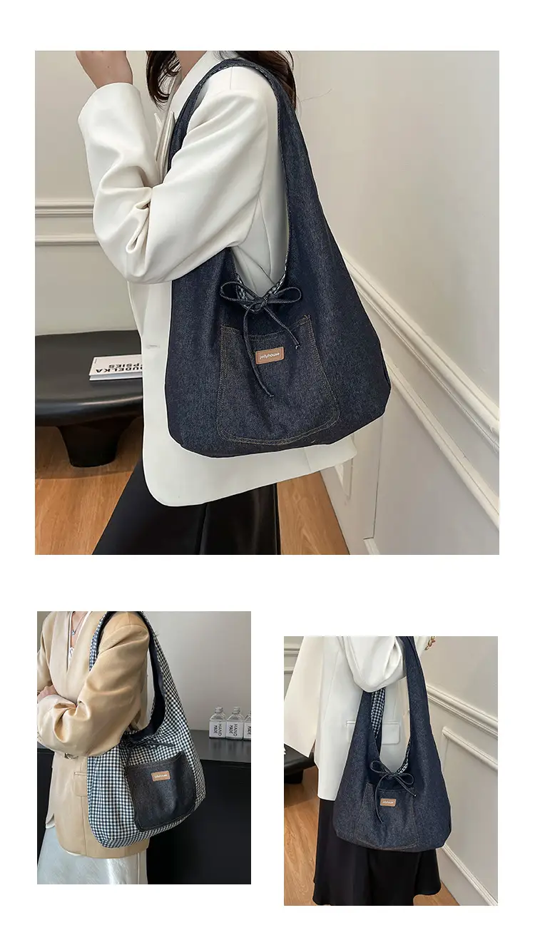 Denim Women's Large Capacity Shoulder Bag 2025 — feature 8