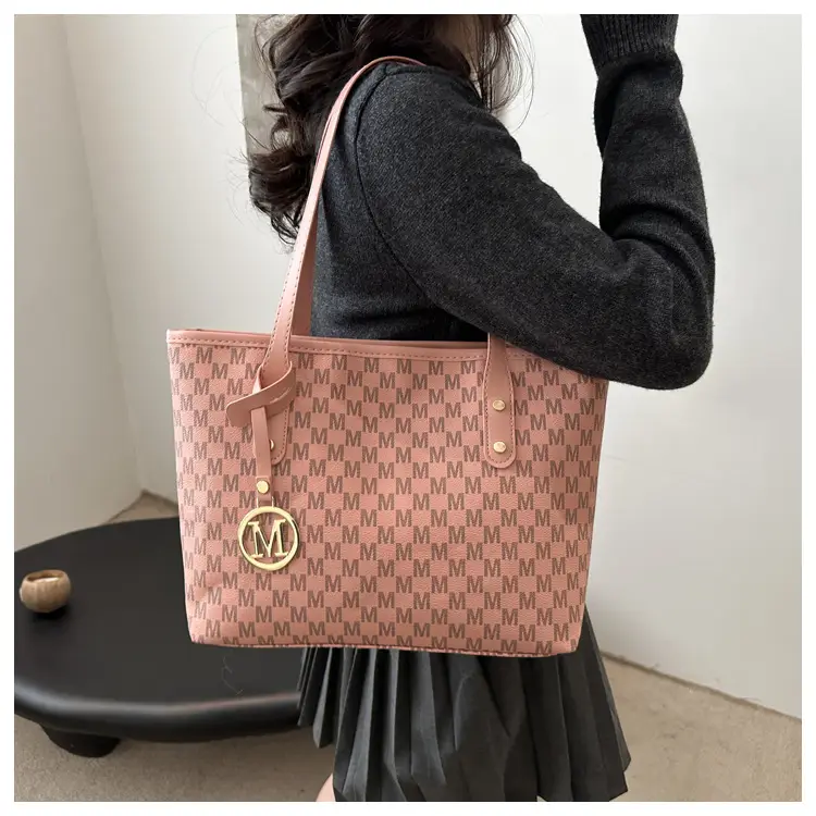 Women's Large Capacity Underarm Bag with Leather Strap — feature 21