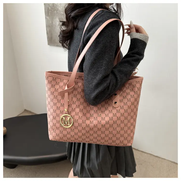 Women's Large Capacity Underarm Bag with Leather Strap — feature 22