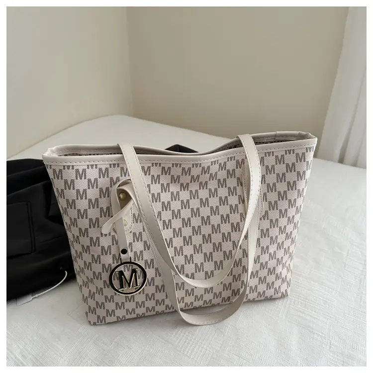 Women's Large Capacity Underarm Bag with Leather Strap — feature 33