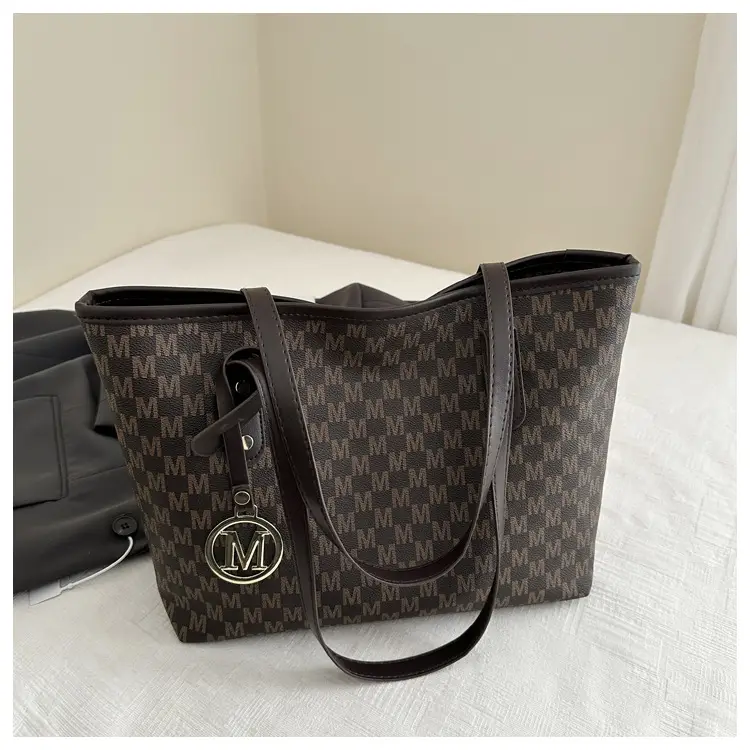 Women's Large Capacity Underarm Bag with Leather Strap — feature 34