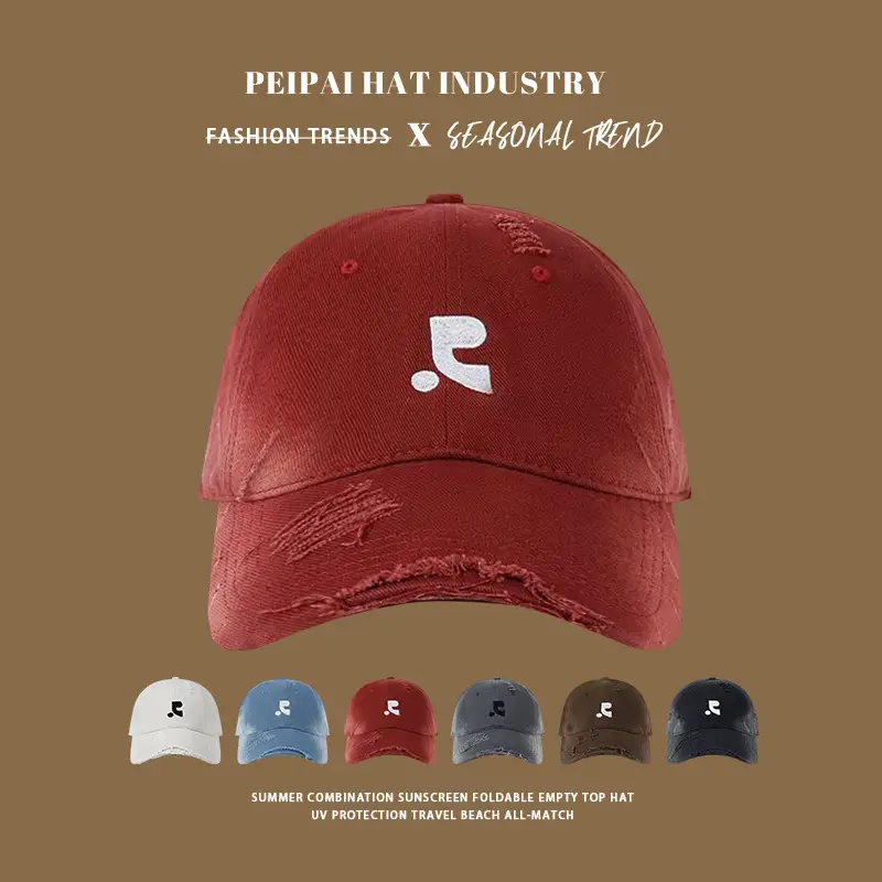 Korean Style Baseball Cap Women Red Small - Image 5