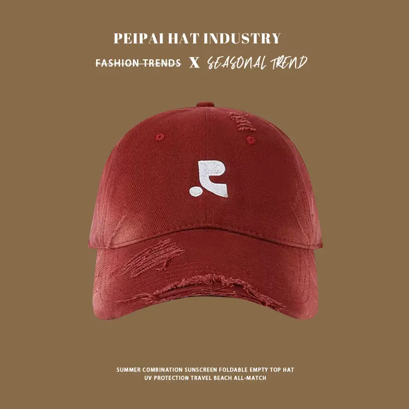 Korean Style Baseball Cap Women Red Small — feature 5