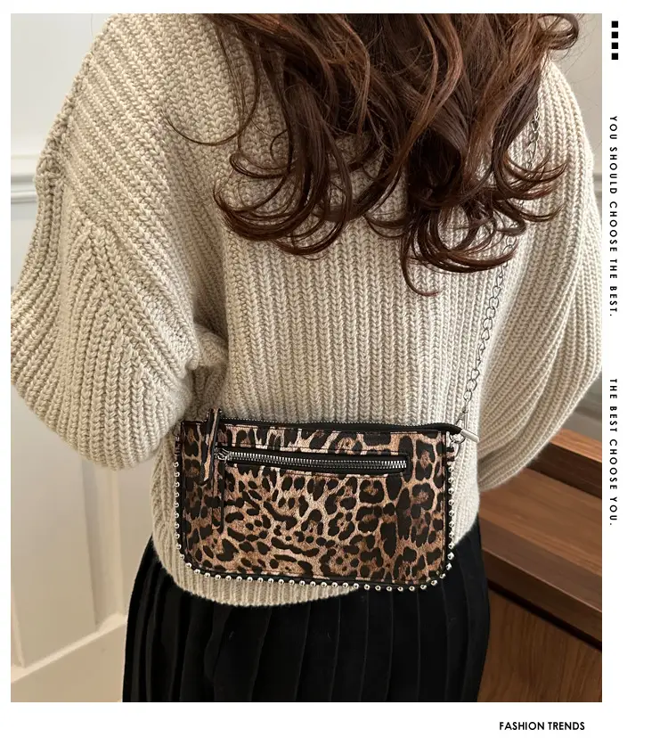 Gold Metallic Crossbody Bag with Chain Strap — feature 2