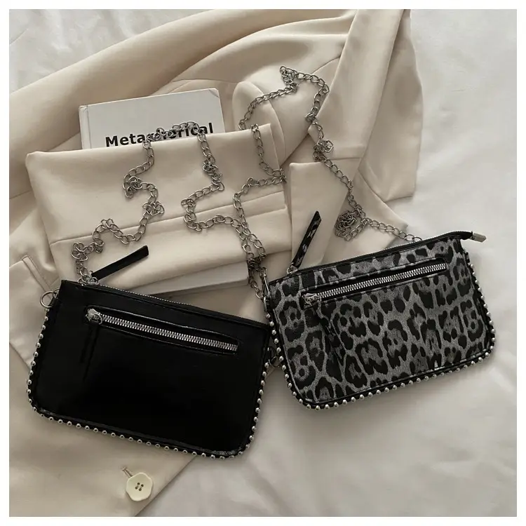 Gold Metallic Crossbody Bag with Chain Strap — feature 35