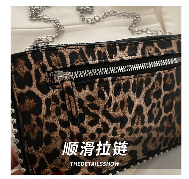 Gold Metallic Crossbody Bag with Chain Strap — feature 5