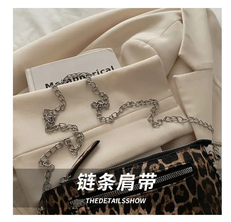 Gold Metallic Crossbody Bag with Chain Strap — feature 6