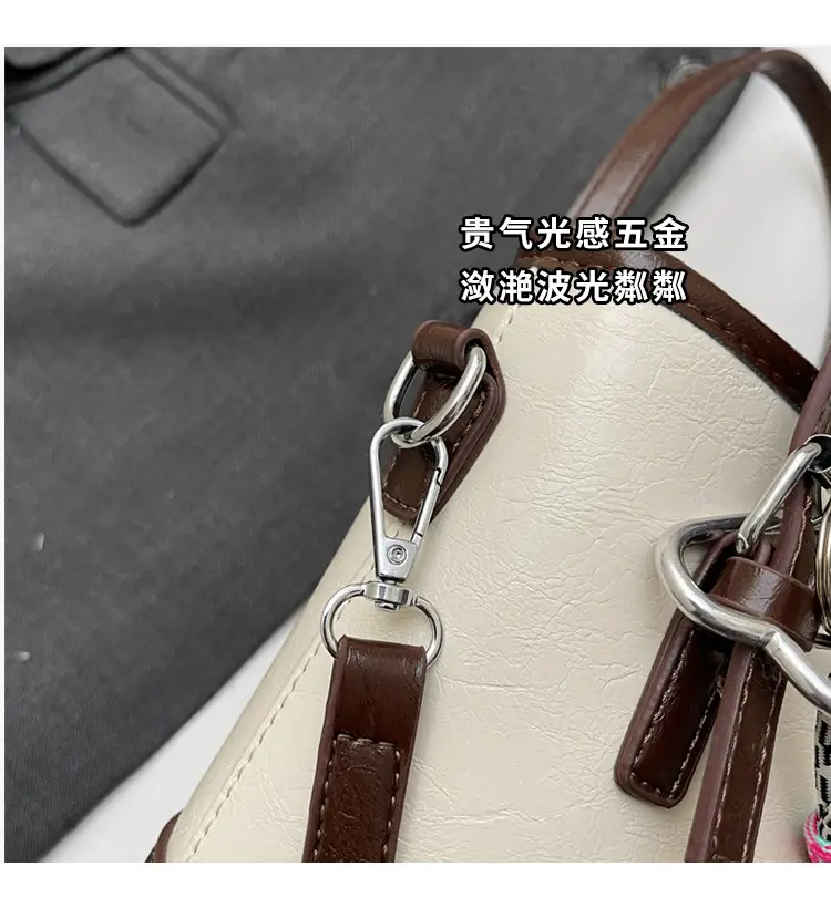 Vintage Contrast Bucket Bag Women 2025 New Fashion — feature 3