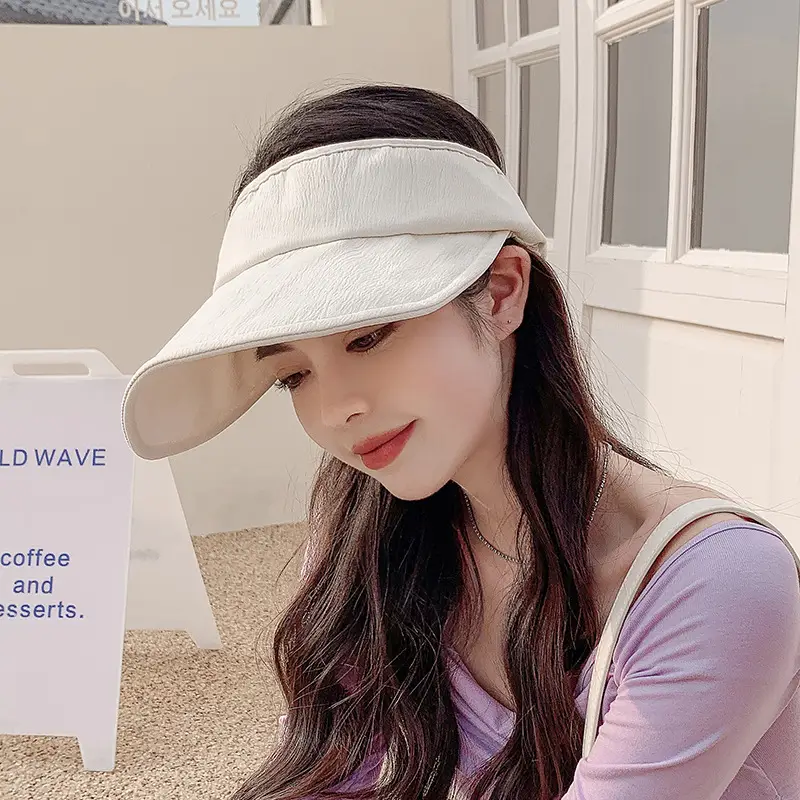 Black Foldable Sun Hat for Girls Boys Travel Sports - Image 5