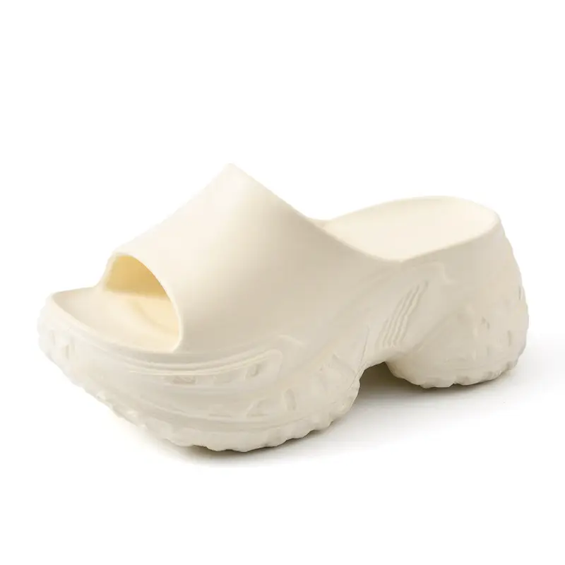 Thick bottom slipper women's summer high wear-resistant non-slip slippers EVA non-smelly feet breathable solid color new sandals and slippers - Image 9