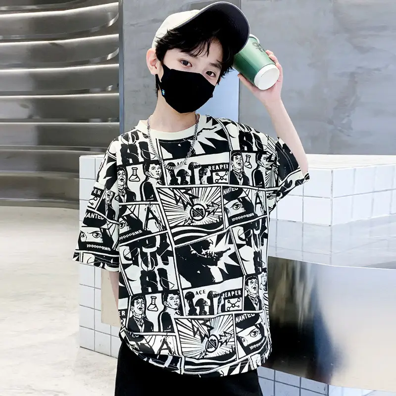 Cotton Printed T-Shirt for Boys Summer Wear - Image 5