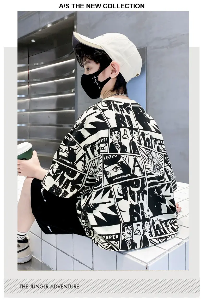 Cotton Printed T-Shirt for Boys Summer Wear — feature 12