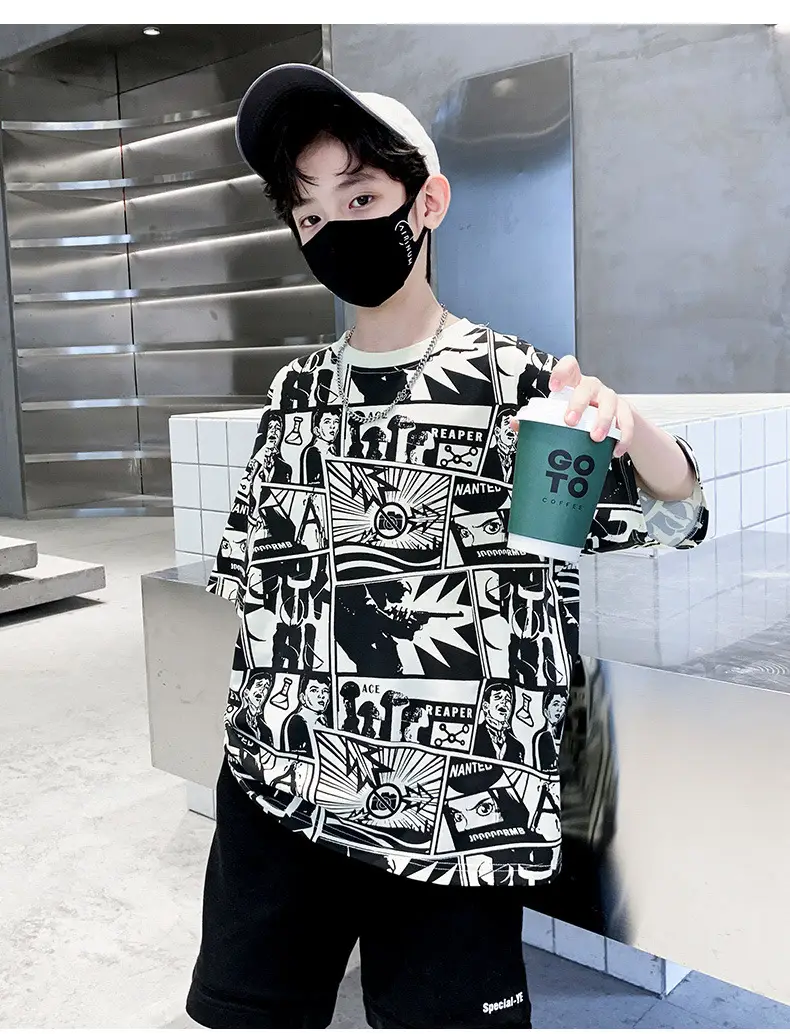 Cotton Printed T-Shirt for Boys Summer Wear — feature 13