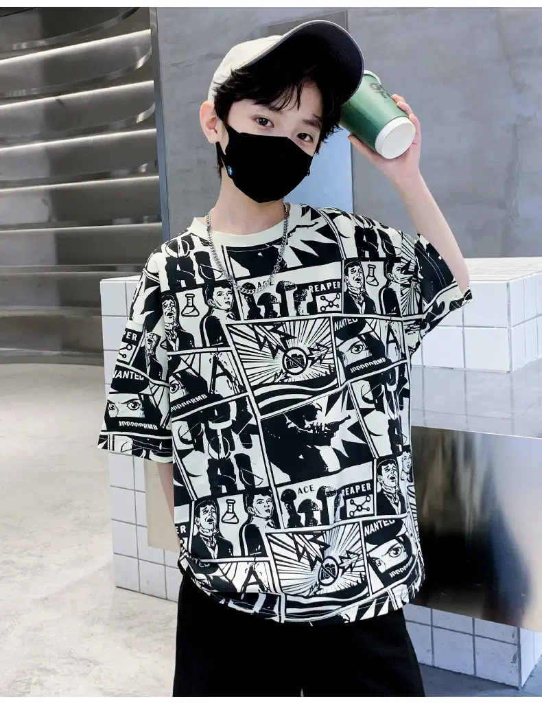 Cotton Printed T-Shirt for Boys Summer Wear — feature 14