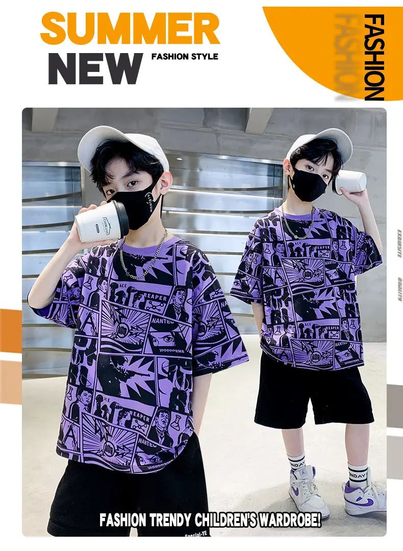 Cotton Printed T-Shirt for Boys Summer Wear — feature 2