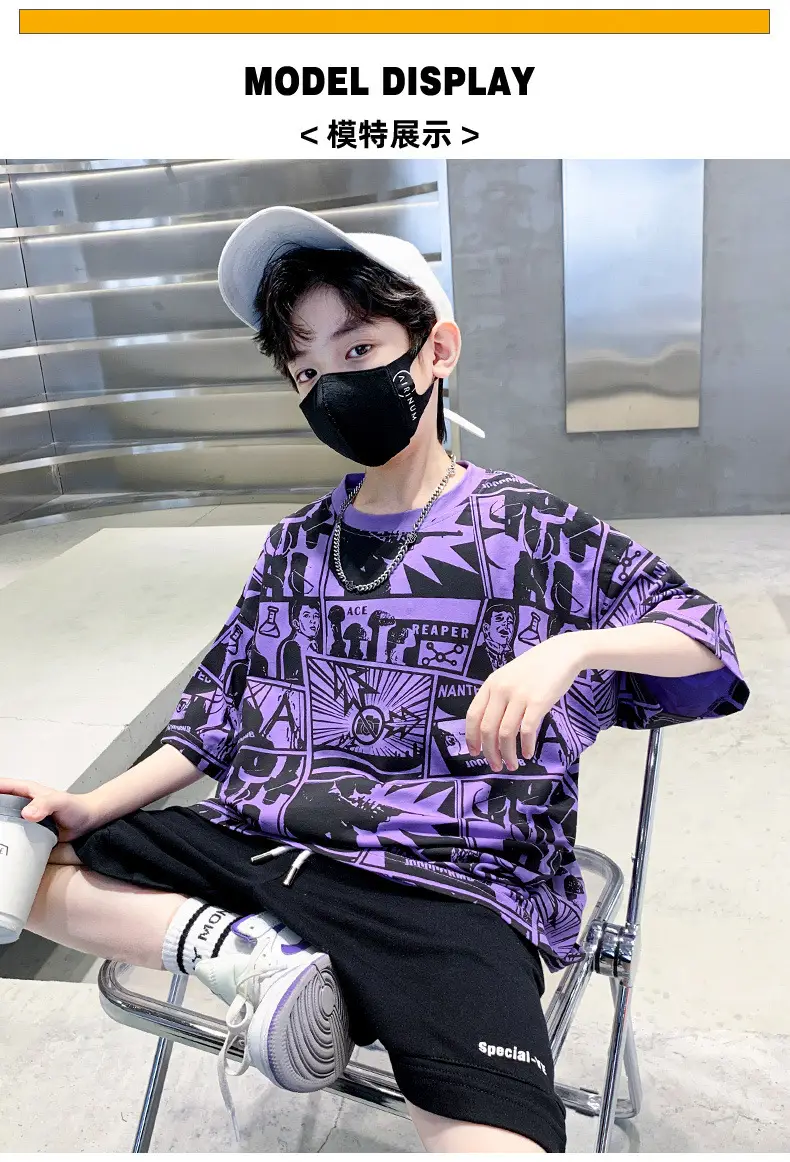 Cotton Printed T-Shirt for Boys Summer Wear — feature 6
