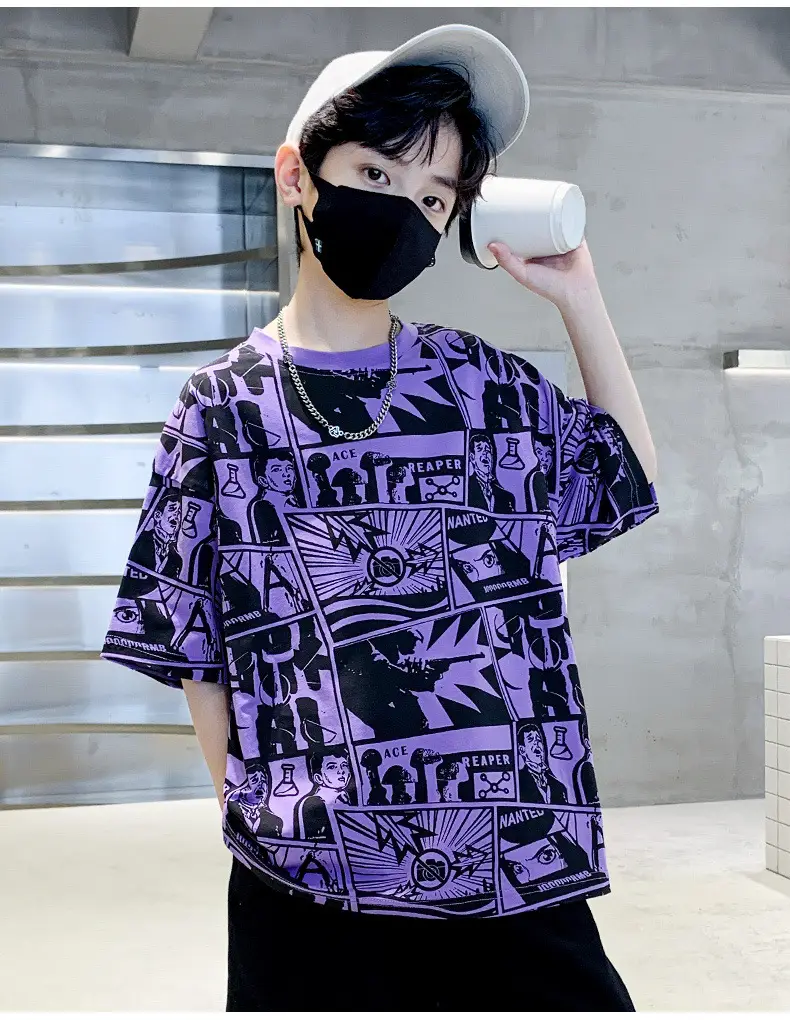 Cotton Printed T-Shirt for Boys Summer Wear — feature 9
