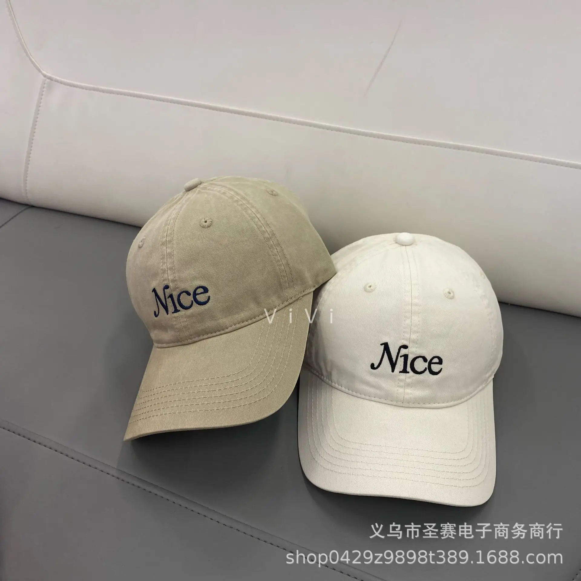 White Embroidered Baseball Cap for Women Men - Image 10