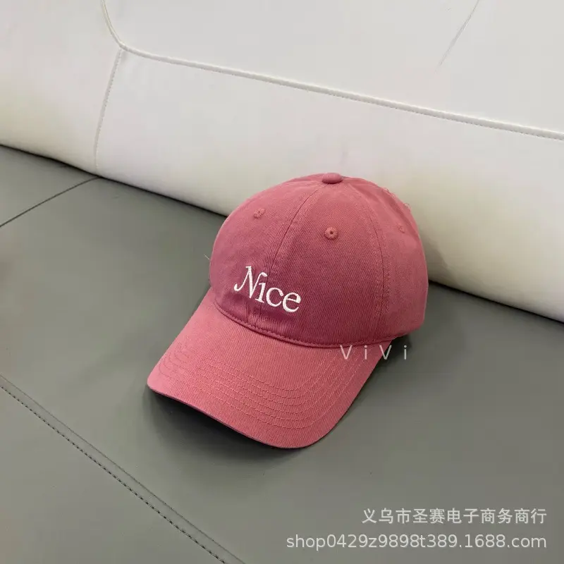 White Embroidered Baseball Cap for Women Men - Image 7