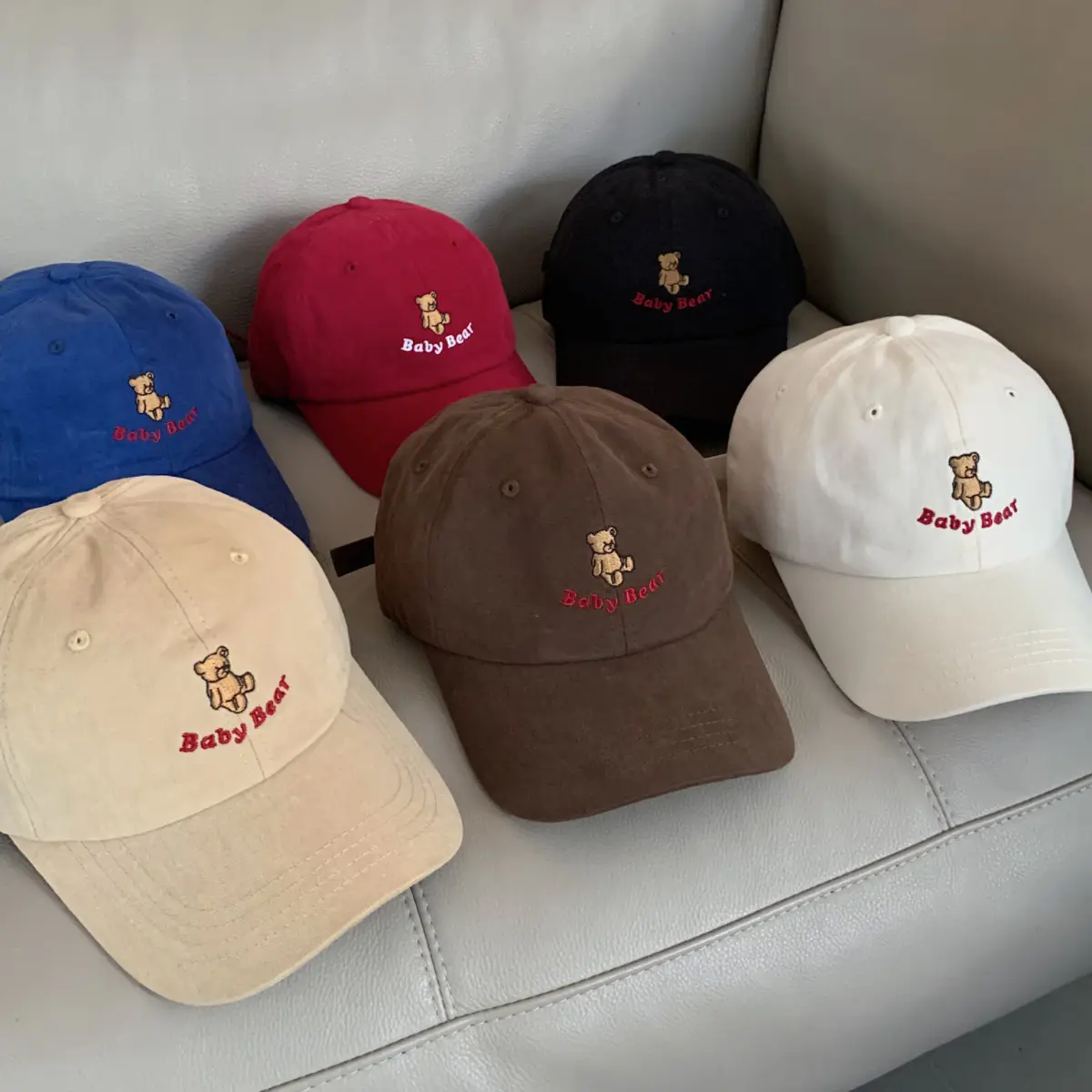 Japanese Style Bear Embroidered Hat for Women - Image 8