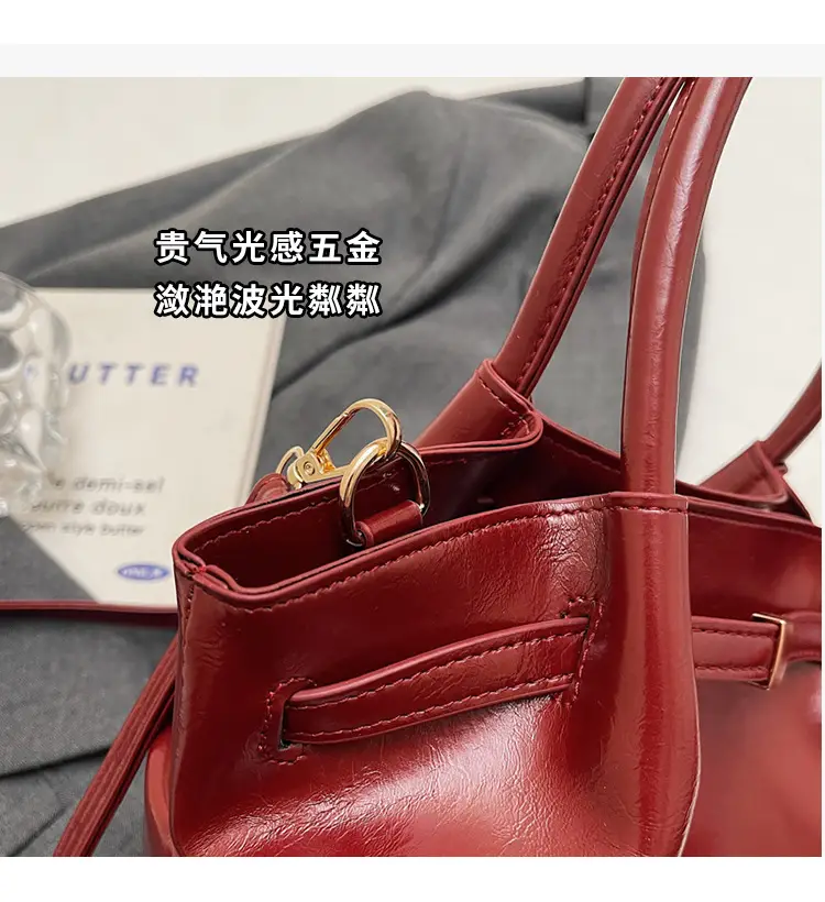 2025 Spring New High-end Handheld Fashion Bucket Bag — feature 5