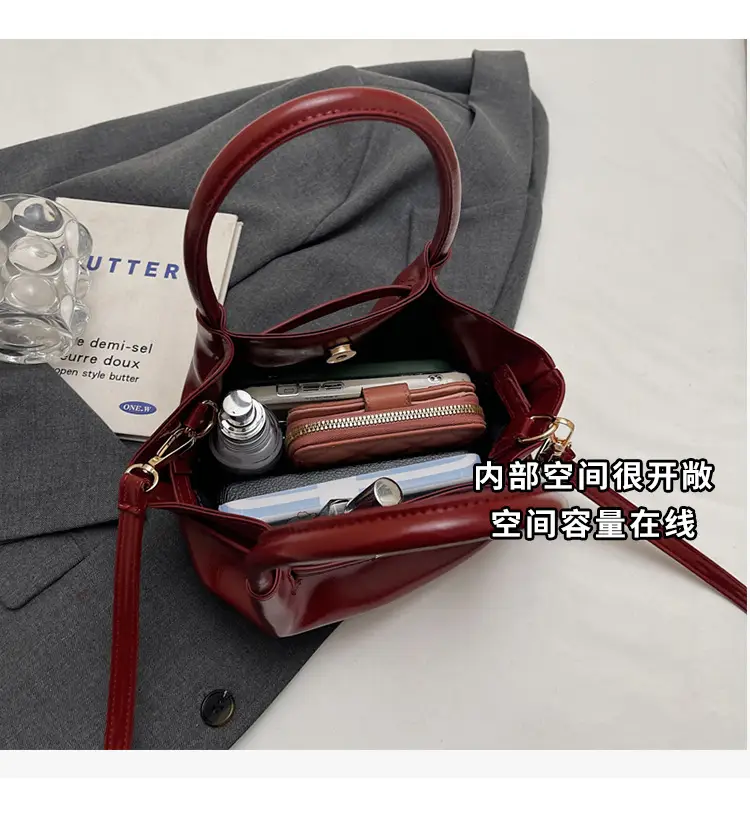 2025 Spring New High-end Handheld Fashion Bucket Bag — feature 9