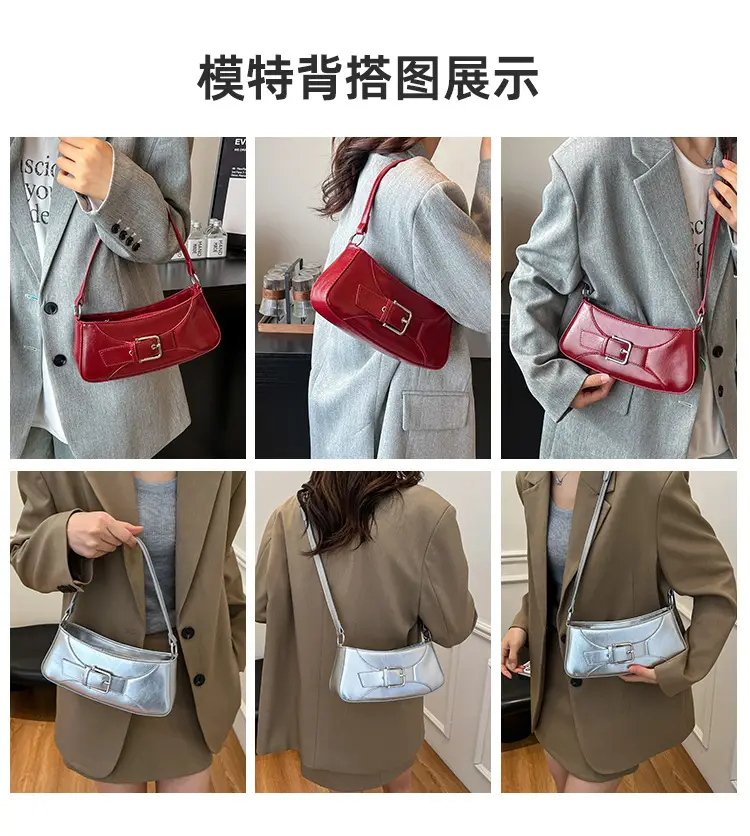 Red Leather Shoulder Messenger Bag for Women 2025 — feature 7