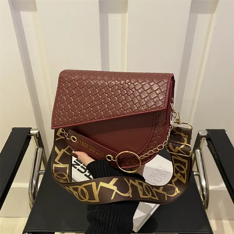 New Color Wide Shoulder Strap Saddle Bag 2025 - Image 5