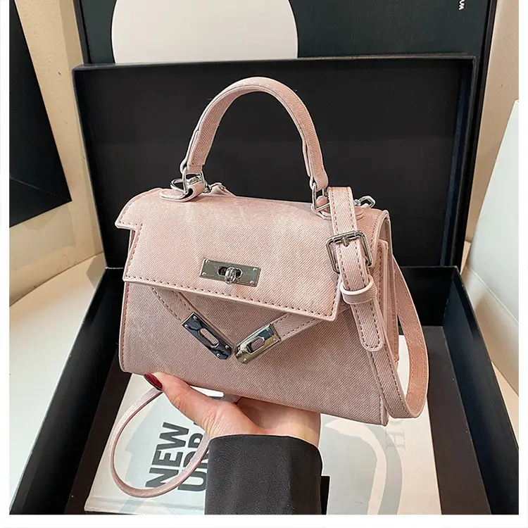 Women Crossbody Bag Pink Suede 2025 New Trend — feature 15