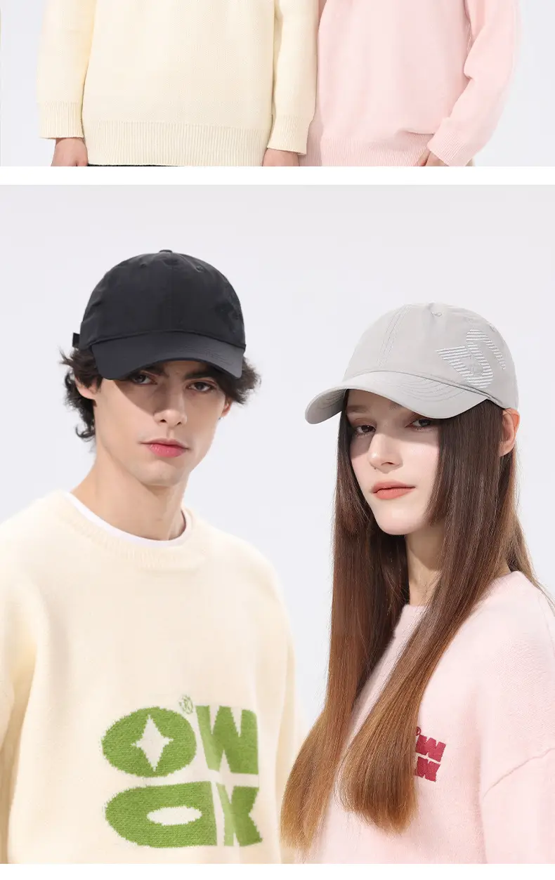 Black Embroidered Baseball Cap with Sunshade & Waterproof Design — feature 11