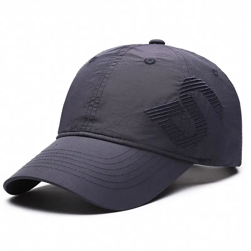 Black Embroidered Baseball Cap with Sunshade & Waterproof Design - Image 3