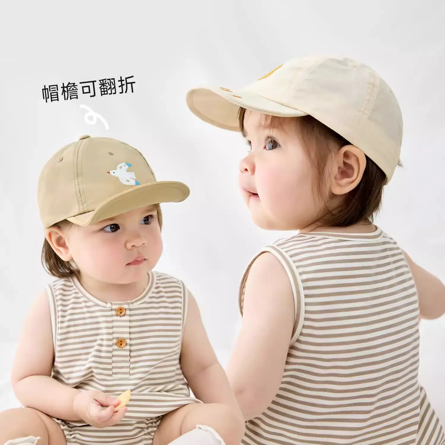 Pink Cotton Baby Cap for Boys Girls Spring Autumn - Image 5