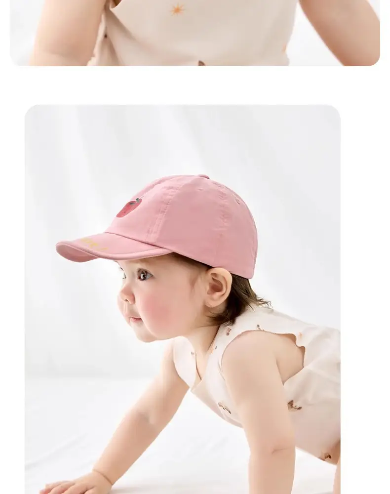 Pink Cotton Baby Cap for Boys Girls Spring Autumn — feature 14