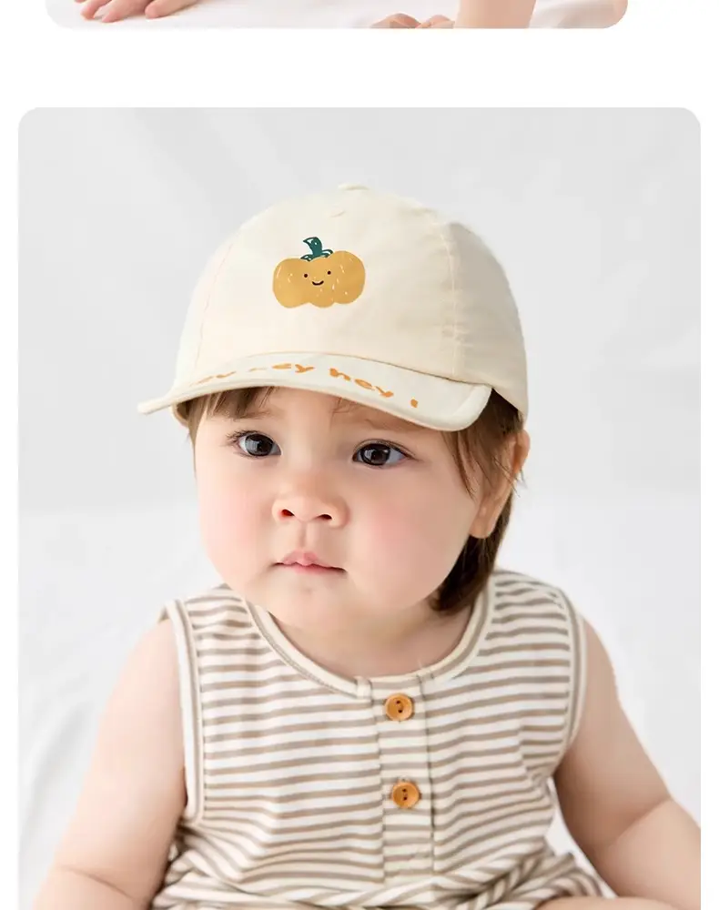 Pink Cotton Baby Cap for Boys Girls Spring Autumn — feature 15
