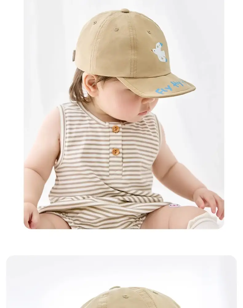 Pink Cotton Baby Cap for Boys Girls Spring Autumn — feature 17