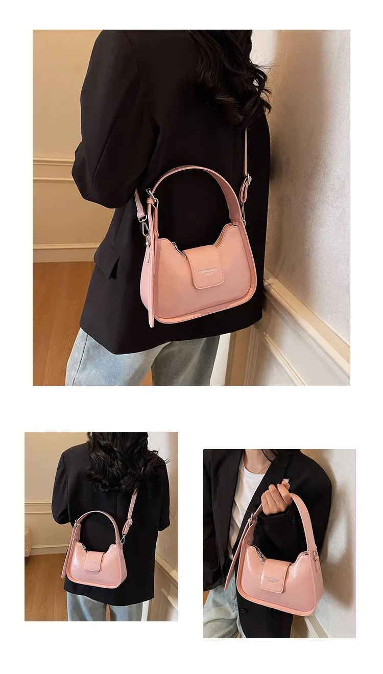 Women's Beige Leather Shoulder Bag with Silver Strap — feature 14